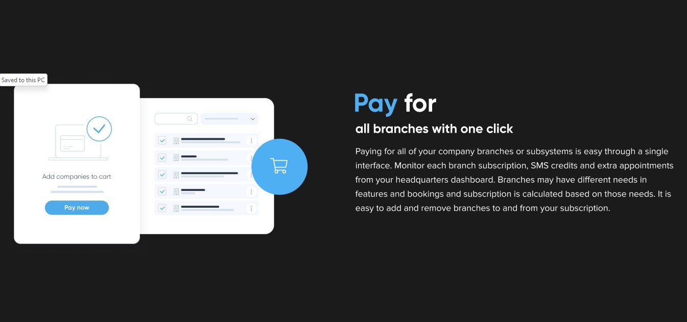 screenshot of SimplyBook.me Enterprise